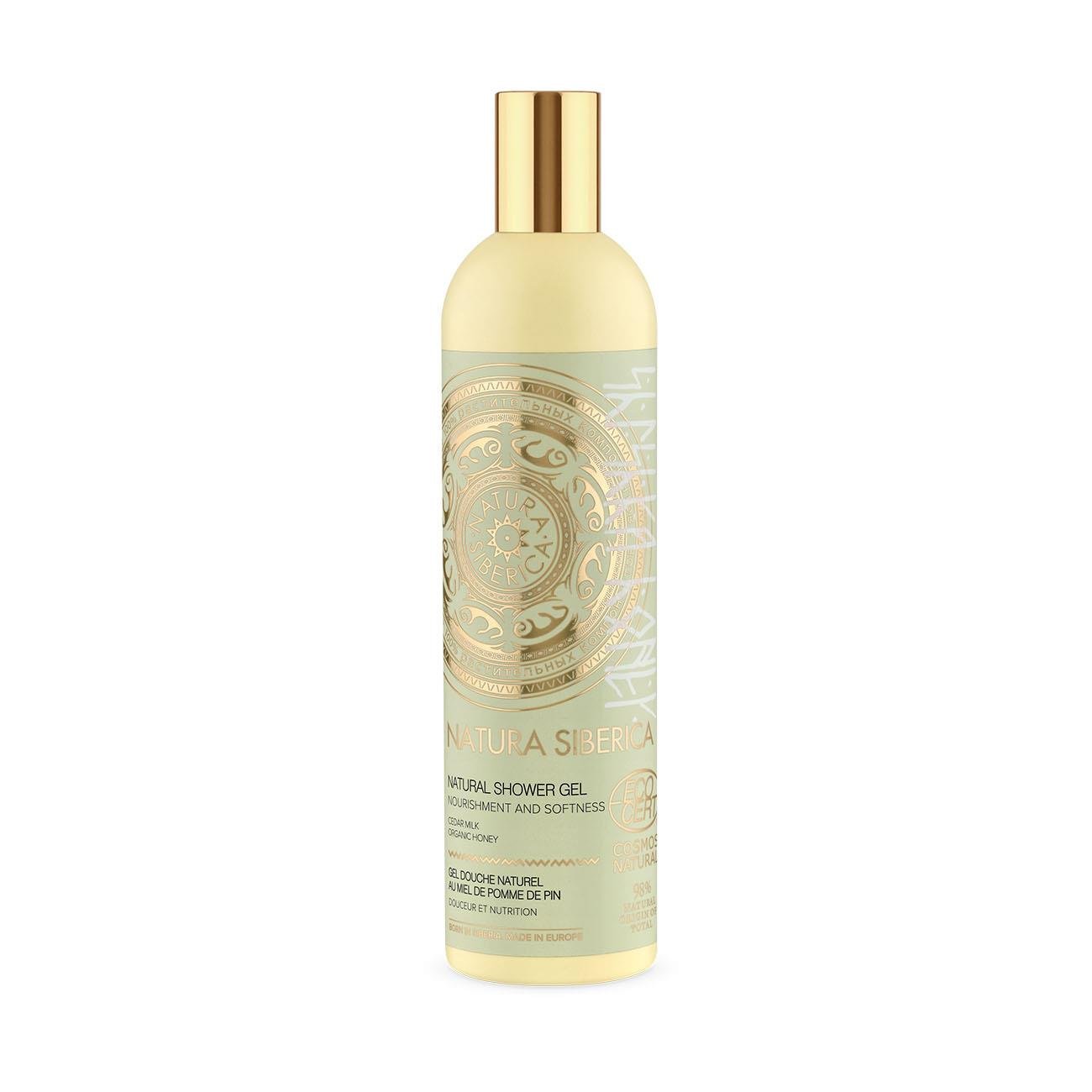 Natura Shishka Honey Nourishment/Softness Shower Gel 400ml - Eco Natural Products - Natura Siberica - Body Wash