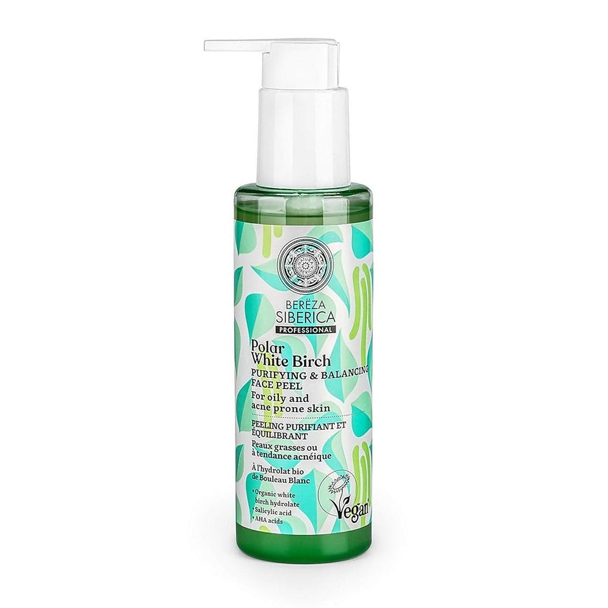 Natura Siberica Bereza Purifying & Balancing Face Peel 145ml, front