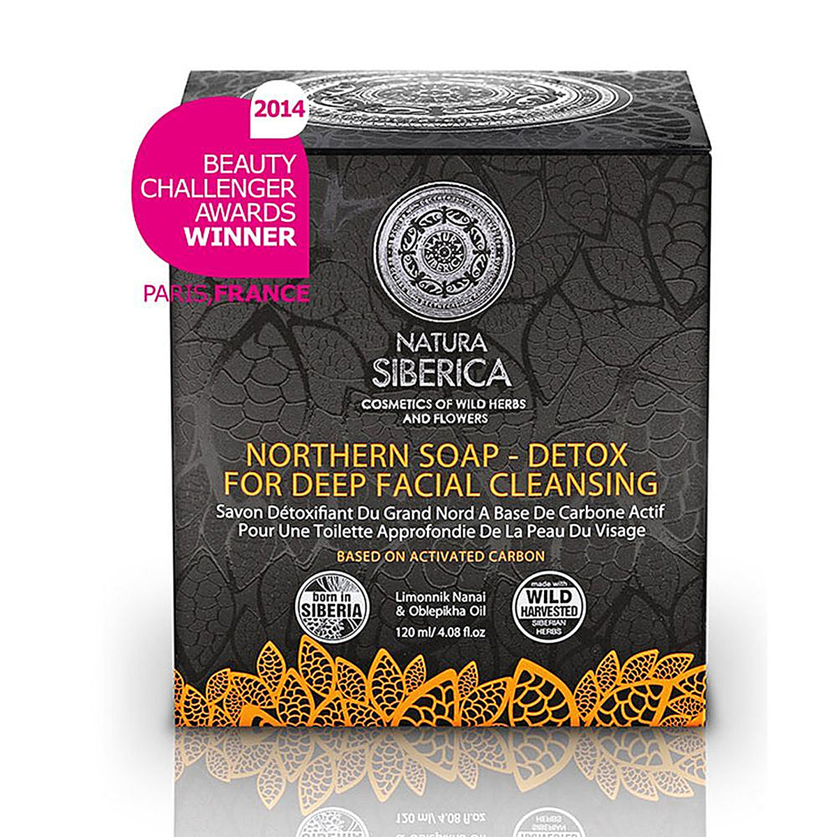 Natura Siberica Northern Facial Soap with activated charcoal 120ml in box