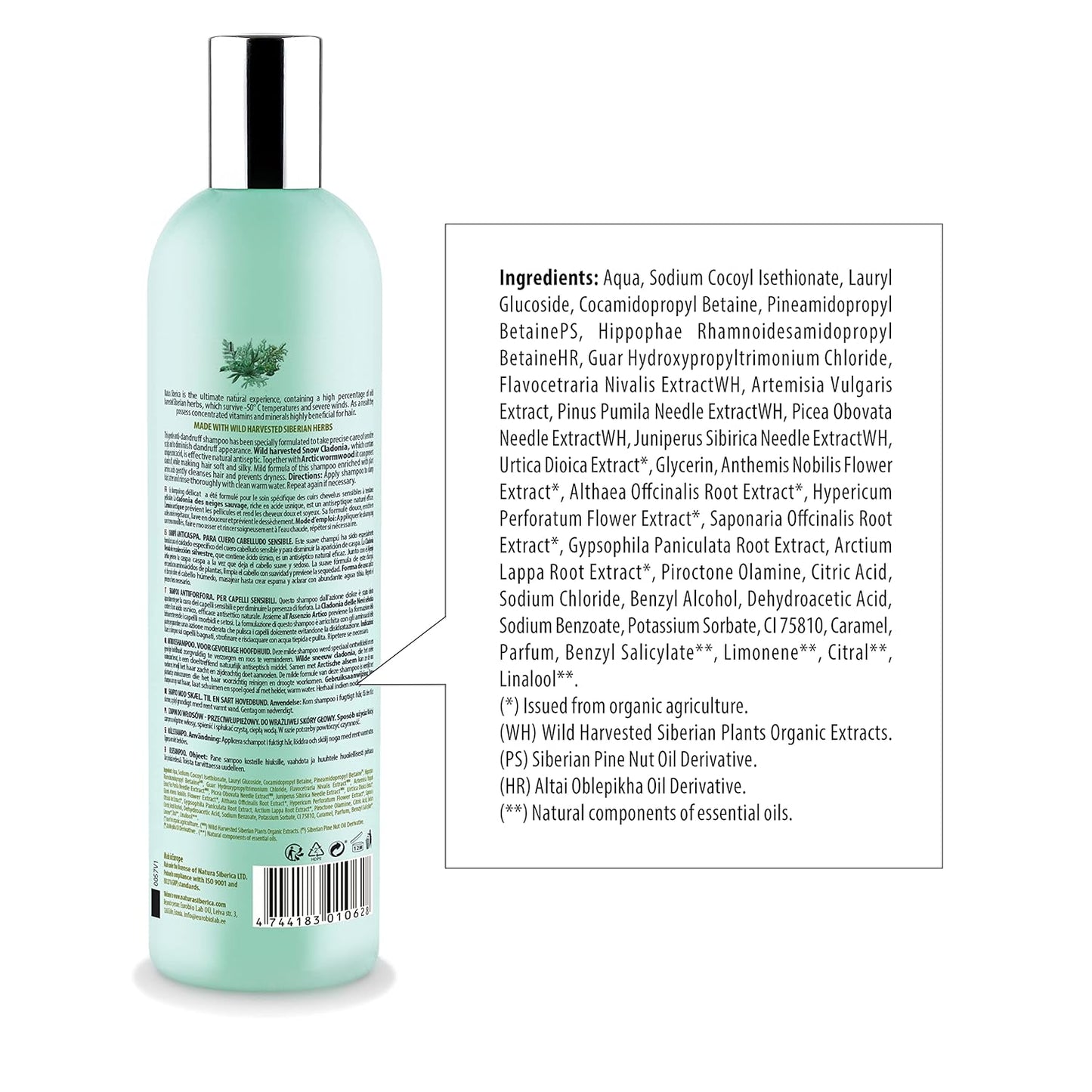 Natura Siberica Shampoo Anti Dandruff for Sensitive Scalp 400ml (NW) - Natura Siberica - Shampoo - Eco Natural Products