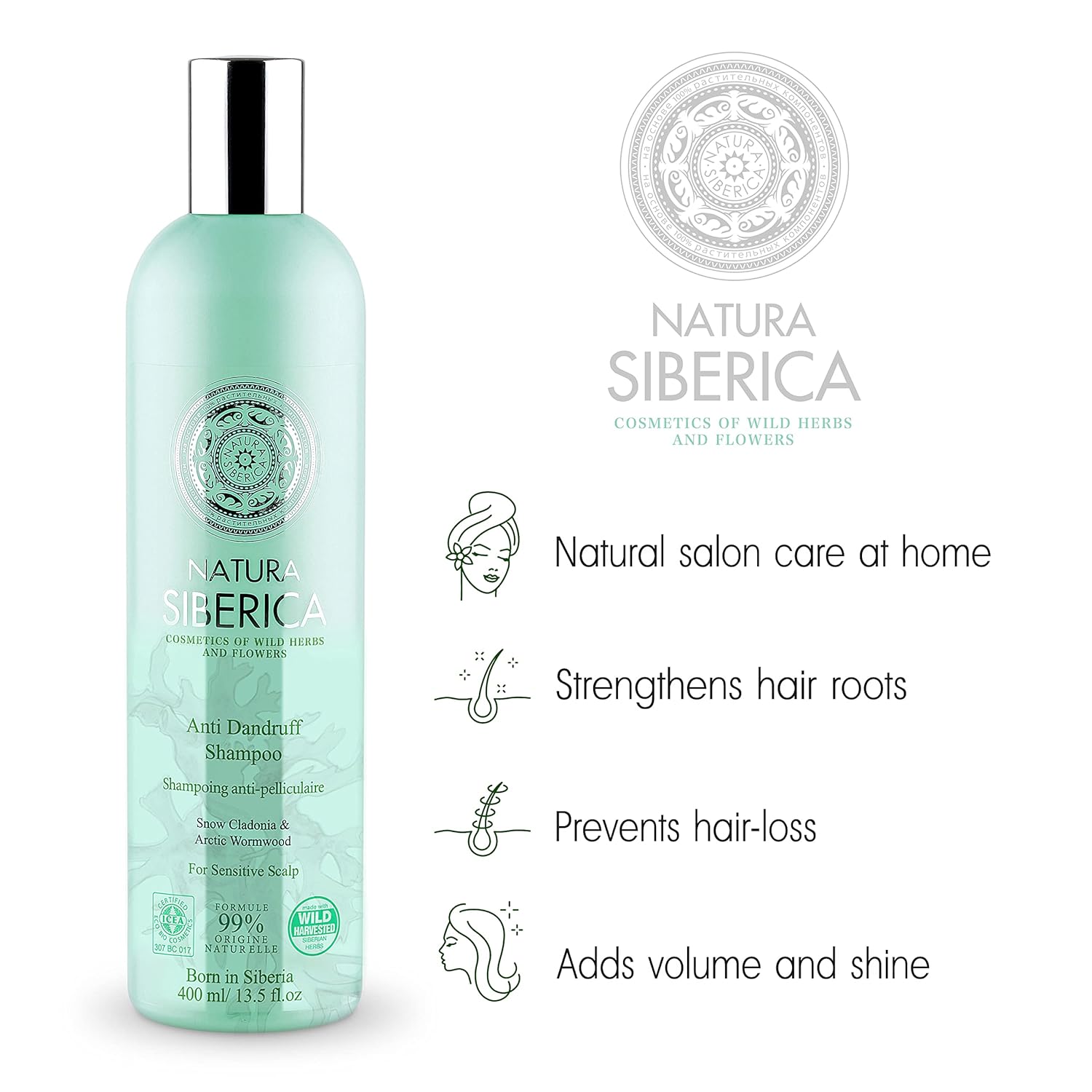 Natura Siberica Shampoo Anti Dandruff for Sensitive Scalp 400ml (NW) - Eco Natural Products - Natura Siberica - Shampoo