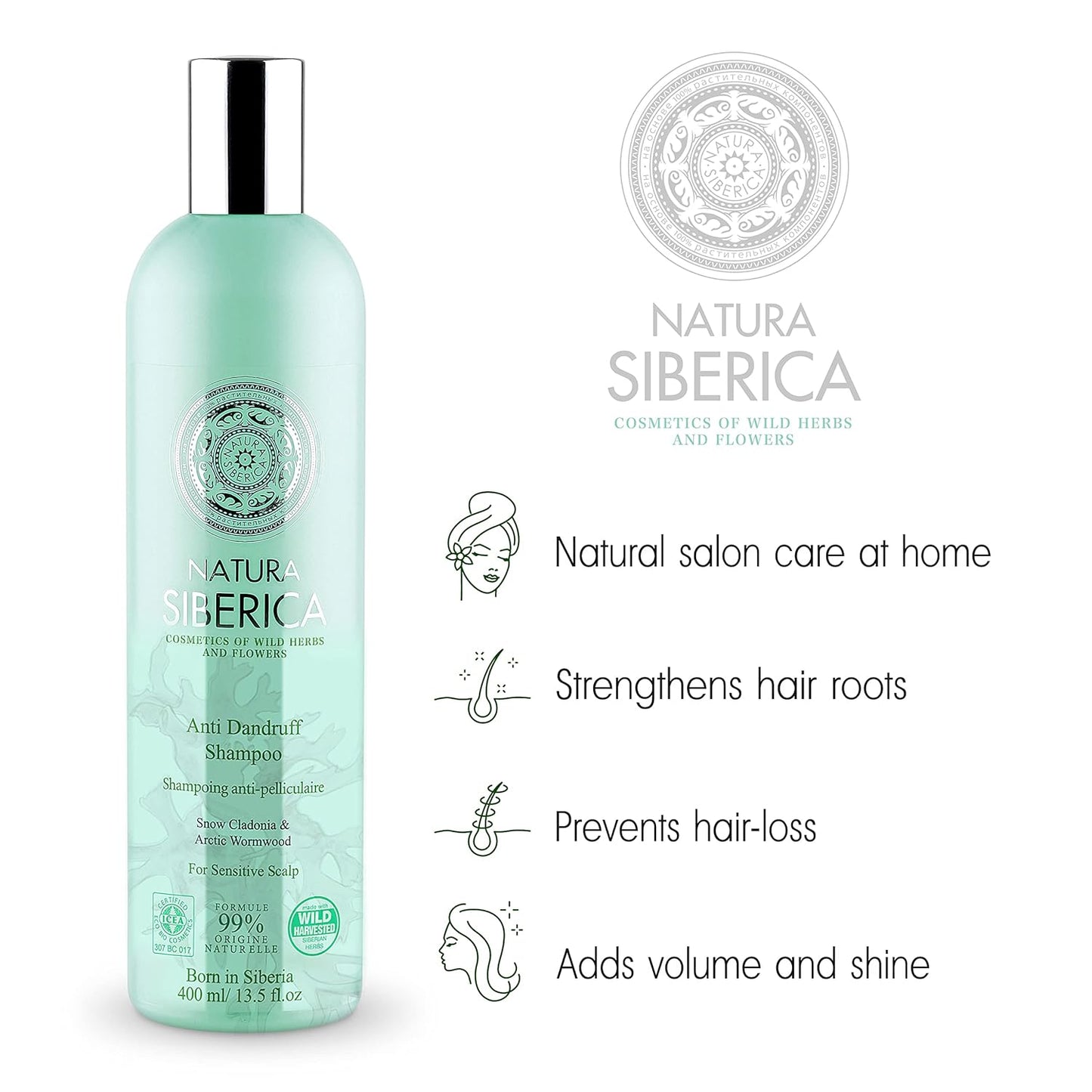 Natura Siberica Shampoo Anti Dandruff for Sensitive Scalp 400ml (NW) - Natura Siberica - Shampoo - Eco Natural Products