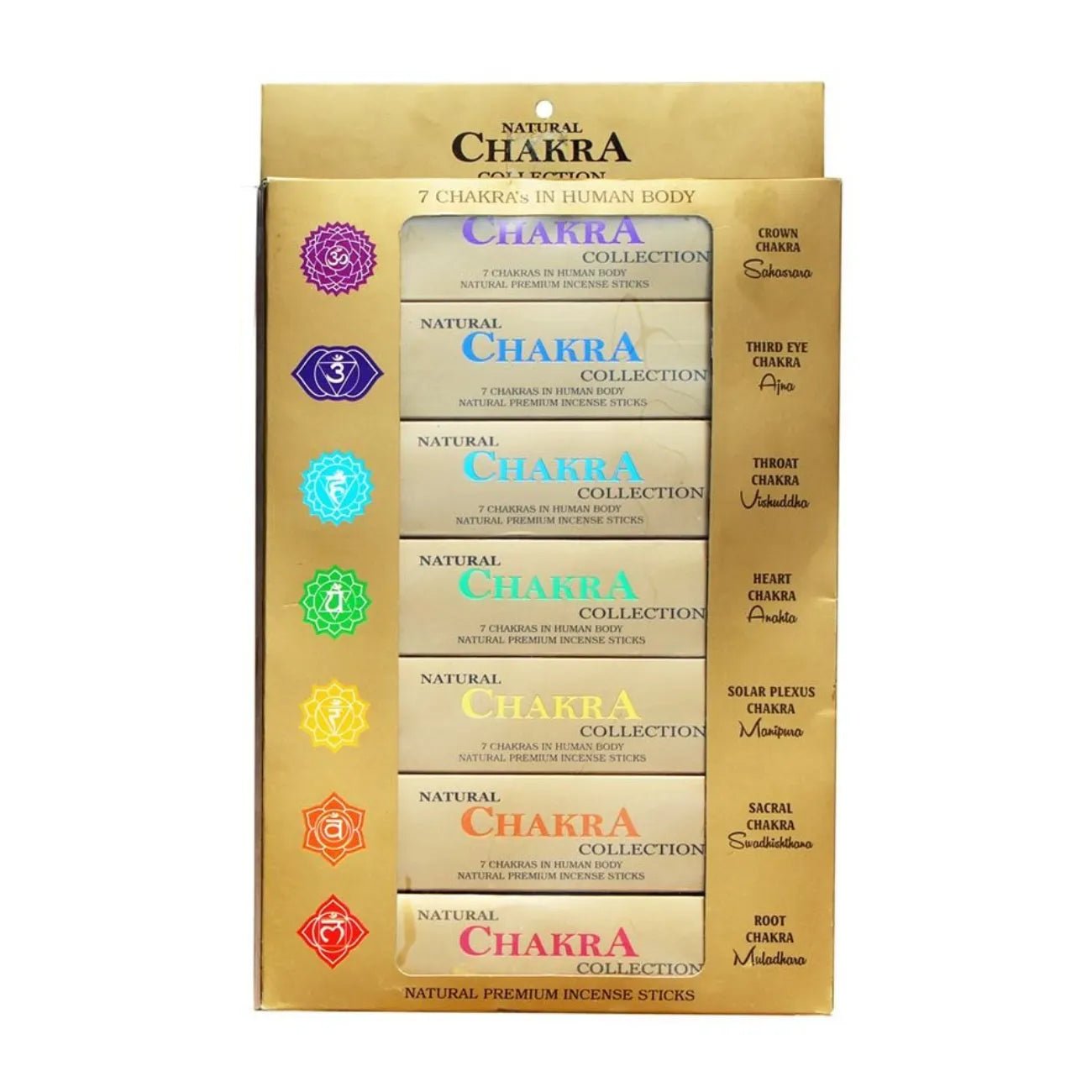 Natural 7 Chakra Incense Sticks Collection - Ayurvedic - Incense Stick - Ayurvedic