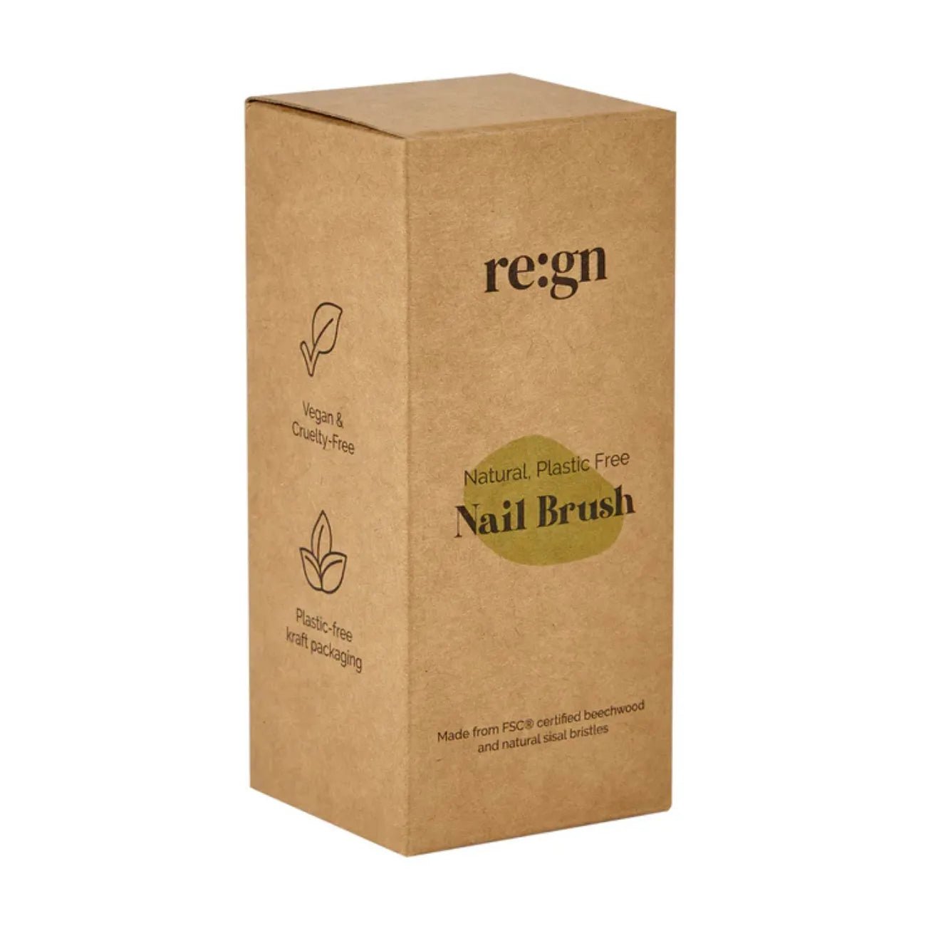 Natural Beechwood Nail Brush 1 Pack - Re:gn - Nail Tools - Re:gn