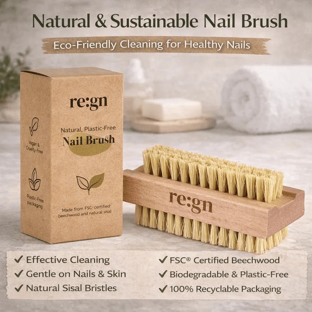 Natural Beechwood Nail Brush 1 Pack - Re:gn - Nail Tools - Re:gn