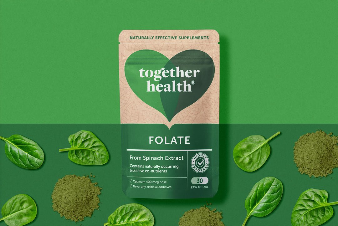 Natural Folate 30 Capsules - Together Health - Food Supplement - Eco Natural Products