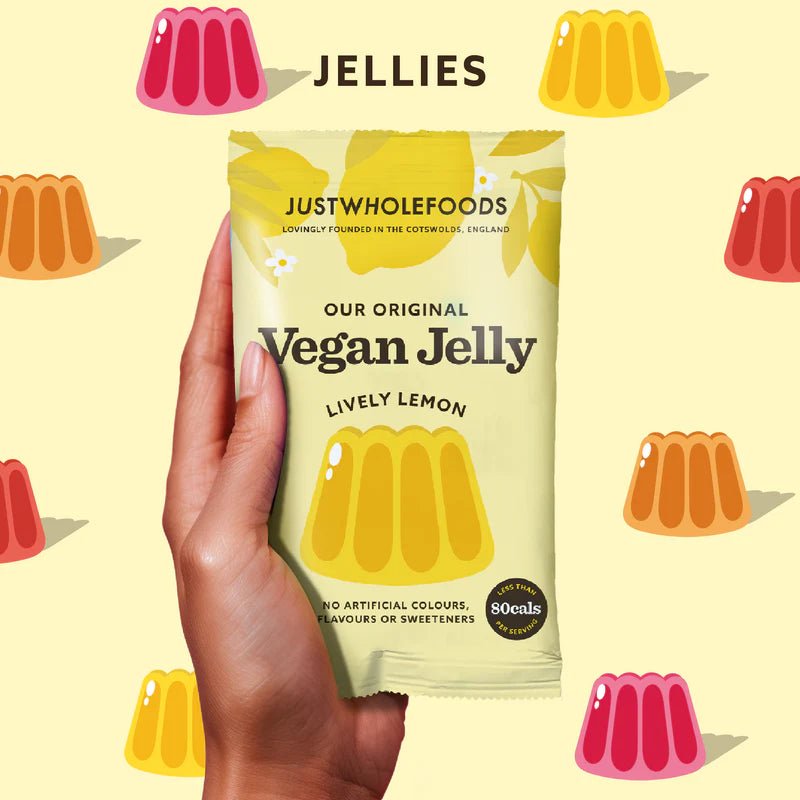 Natural Lemon Real Fruit Jelly Crystals 85g - Eco Natural Products - Just Wholefoods - Jelly