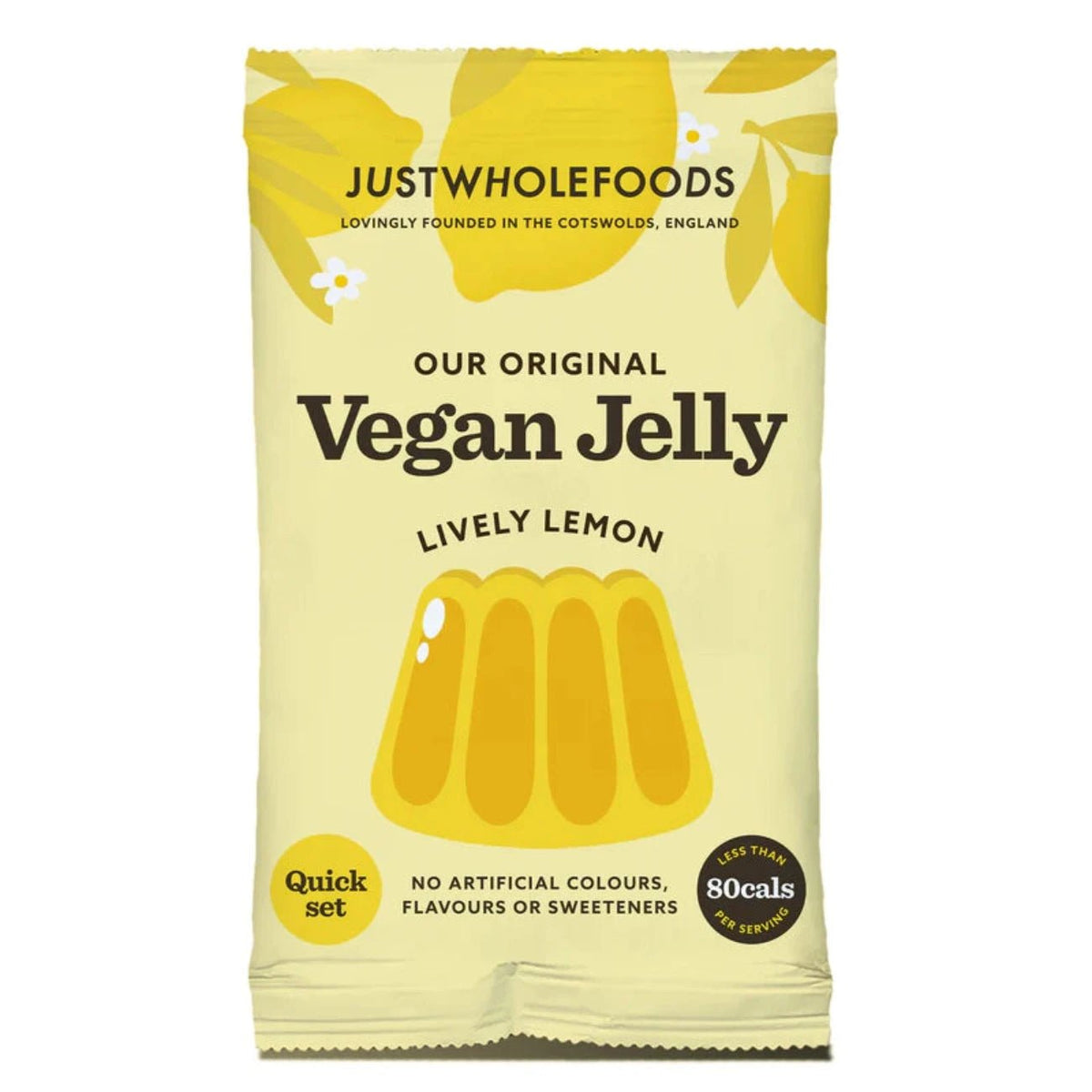 Natural Lemon Real Fruit Jelly Crystals 85g - Just Wholefoods - Jelly - Eco Natural Products