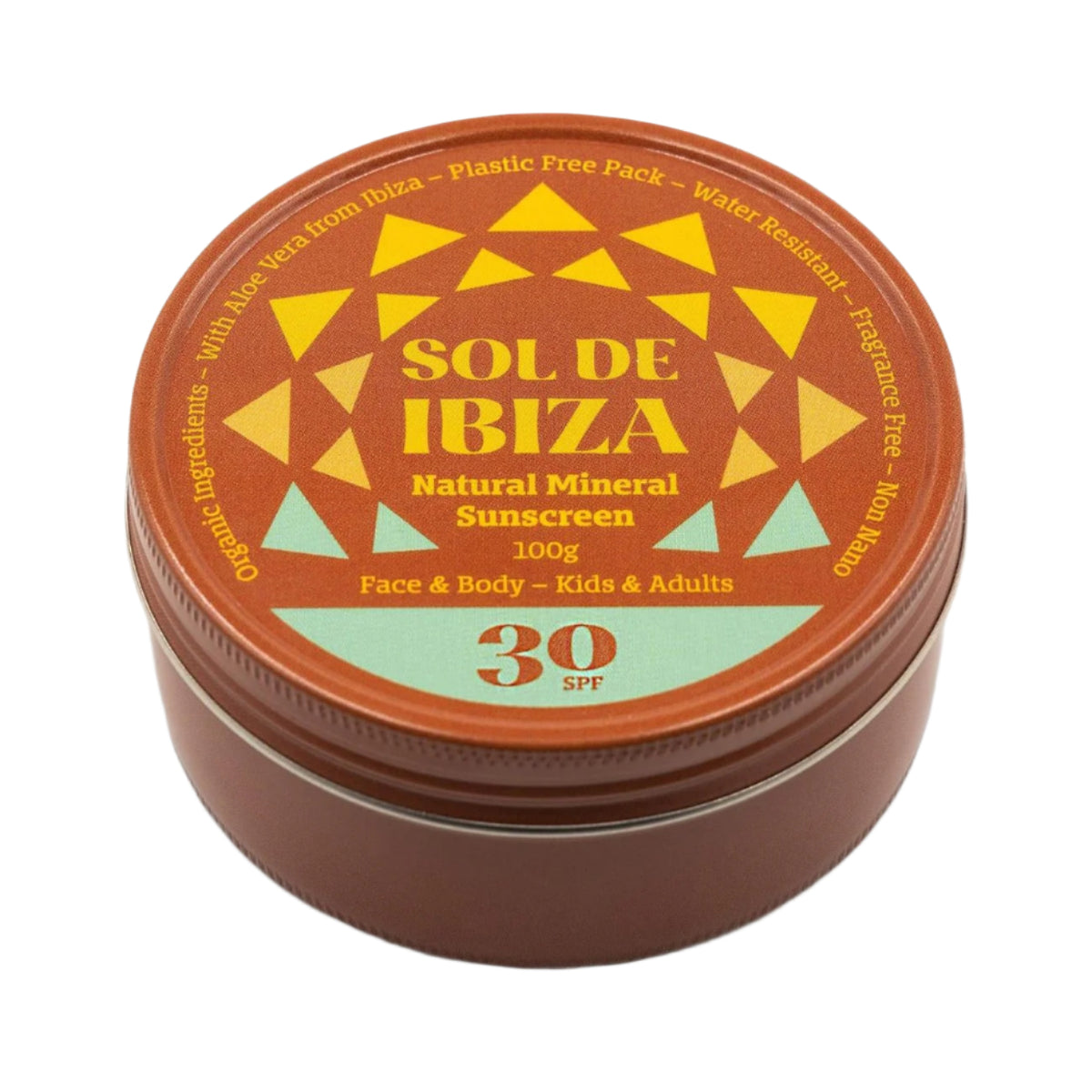 Natural Mineral Face & Body Sunscreen SPF30 - Sol De Ibiza - Sunscreen - Eco Natural Products