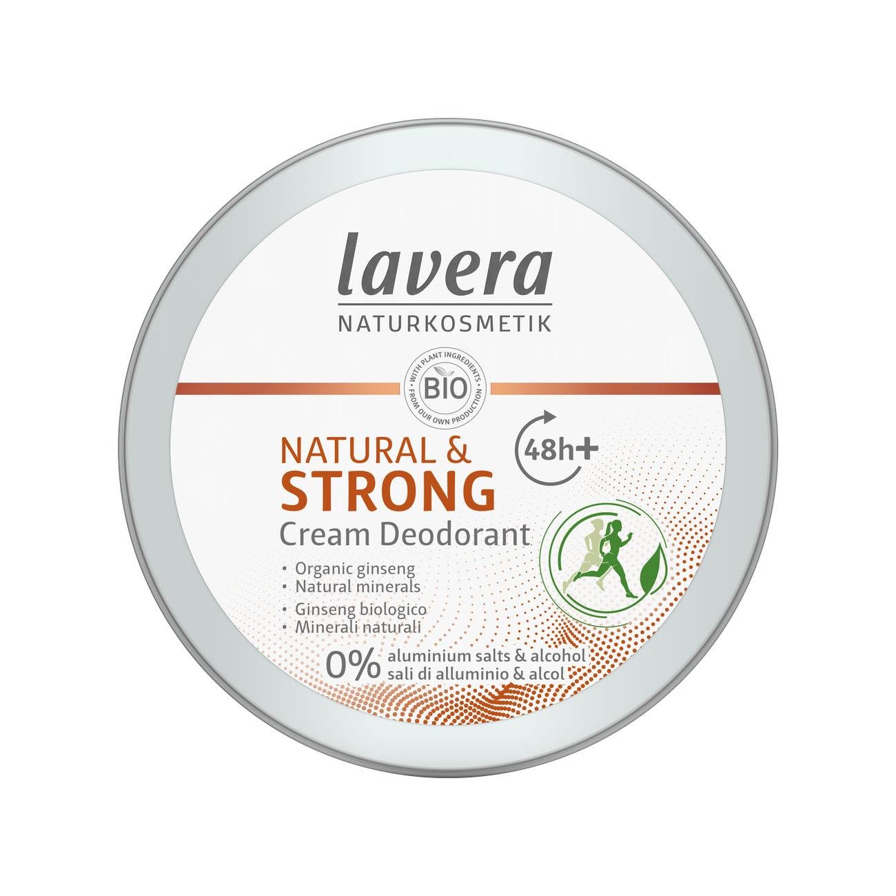 Natural & Strong Cream Deodorant 50ml - Eco Natural Products - Lavera - Deodorants