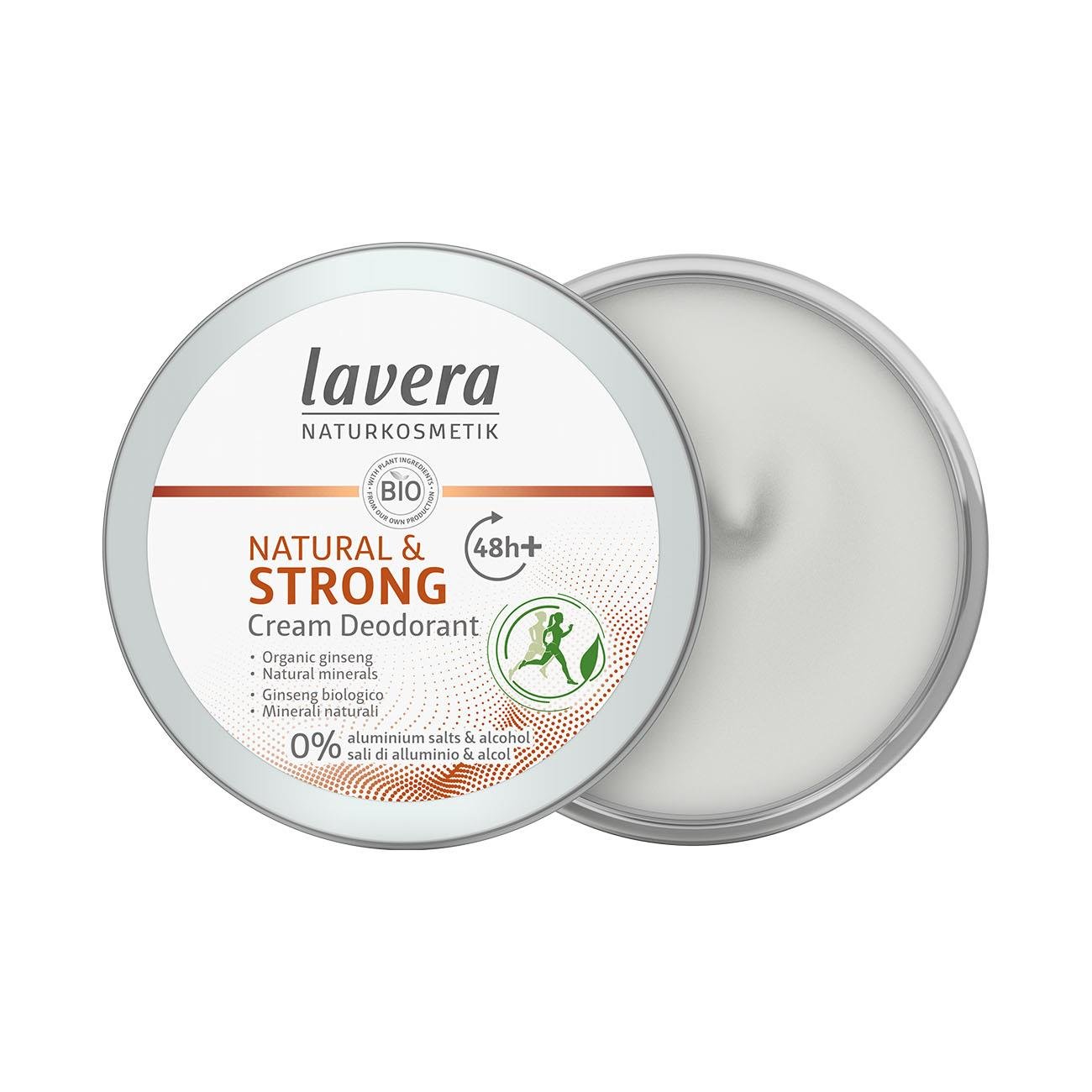 Natural & Strong Cream Deodorant 50ml - Eco Natural Products - Lavera - Deodorants