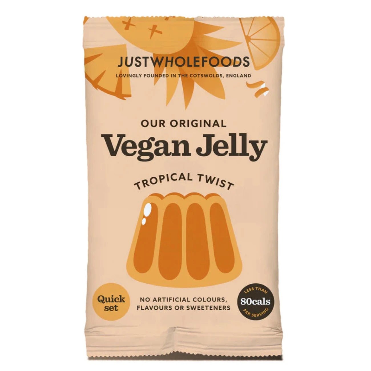 Natural Tropical Real Fruit Flavoured Jelly Crystals 85g - Eco Natural Products - Just Wholefoods - Jelly