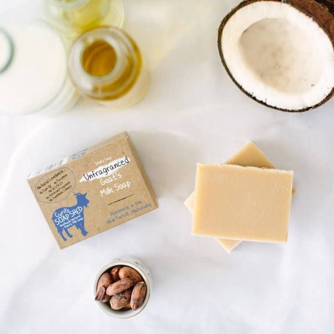 Natural Unfragranced Goats Milk Soap 70g - Cyril's Soap Shed - Bar Soap - Eco Natural Products