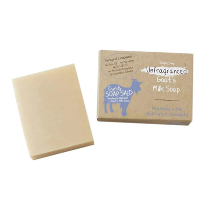 Natural Unfragranced Goats Milk Soap 70g - Cyril's Soap Shed - Bar Soap - Eco Natural Products