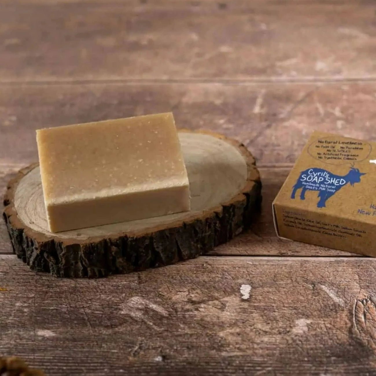 Natural Unfragranced Goats Milk Soap 70g - Cyril's Soap Shed - Bar Soap - Eco Natural Products