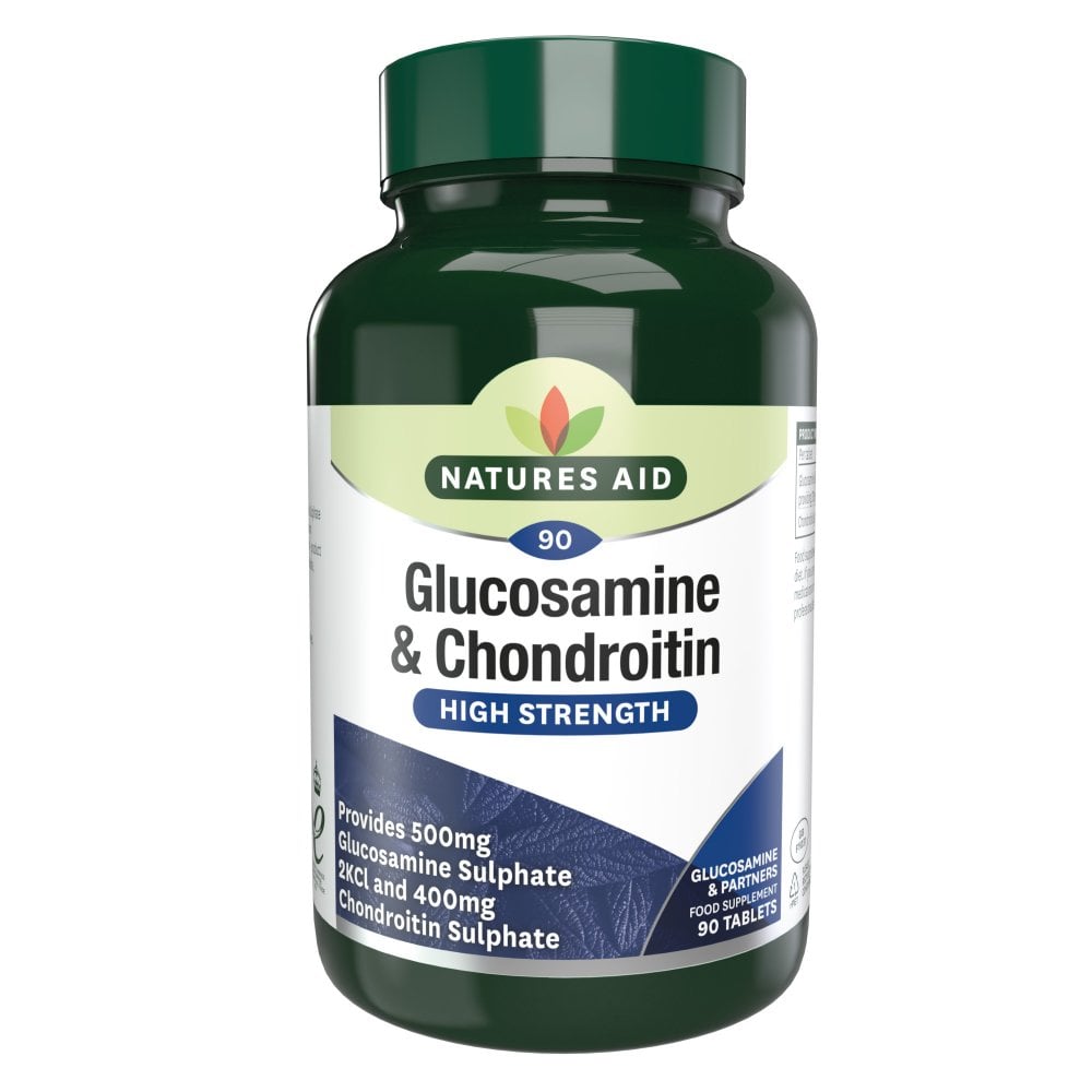 Glucosamine & Chondroitin High Strength 90 Tablets pack - Natures Aid