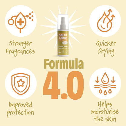 Neroli & Orange Blossom Deodorant Spray 100ml - Salt Of the Earth - Deodorant - Eco Natural Products