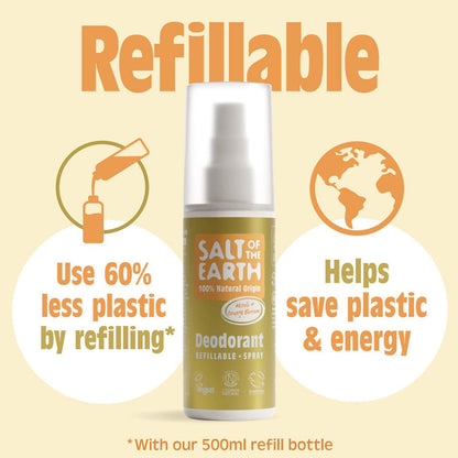 Neroli & Orange Blossom Deodorant Spray 100ml - Salt Of the Earth - Deodorant - Eco Natural Products