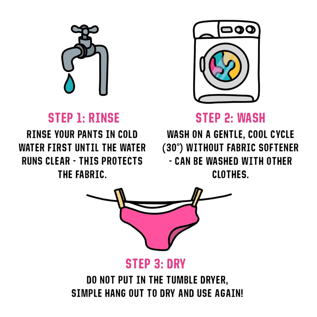 Netflix Period Pants Black XS (UK 6) - Here We Flo - Regular Pads & Protectors - Here We Flo