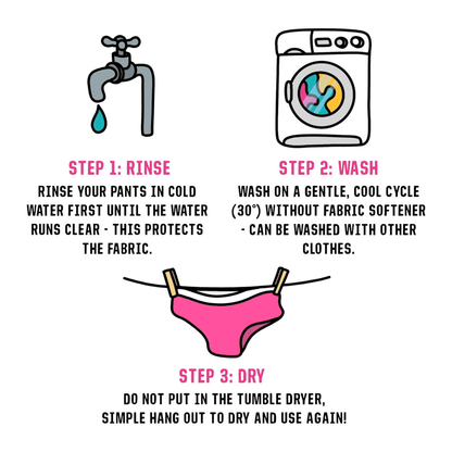 Netflix Period Pants Black XS (UK 6) - Here We Flo - Regular Pads & Protectors - Here We Flo