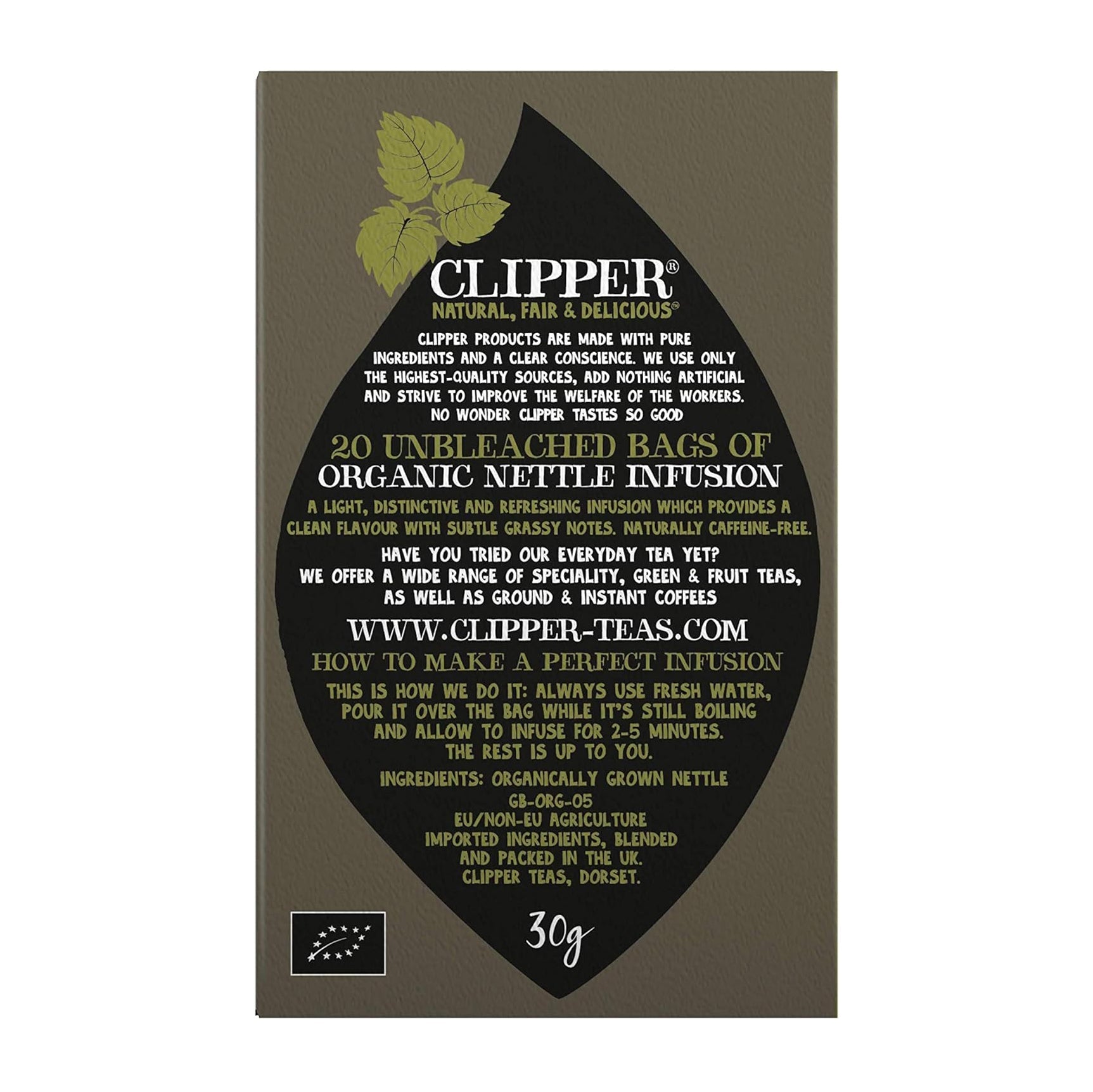 Nettle Infusion 20 Bags - Clipper - Infusion - Eco Natural Products