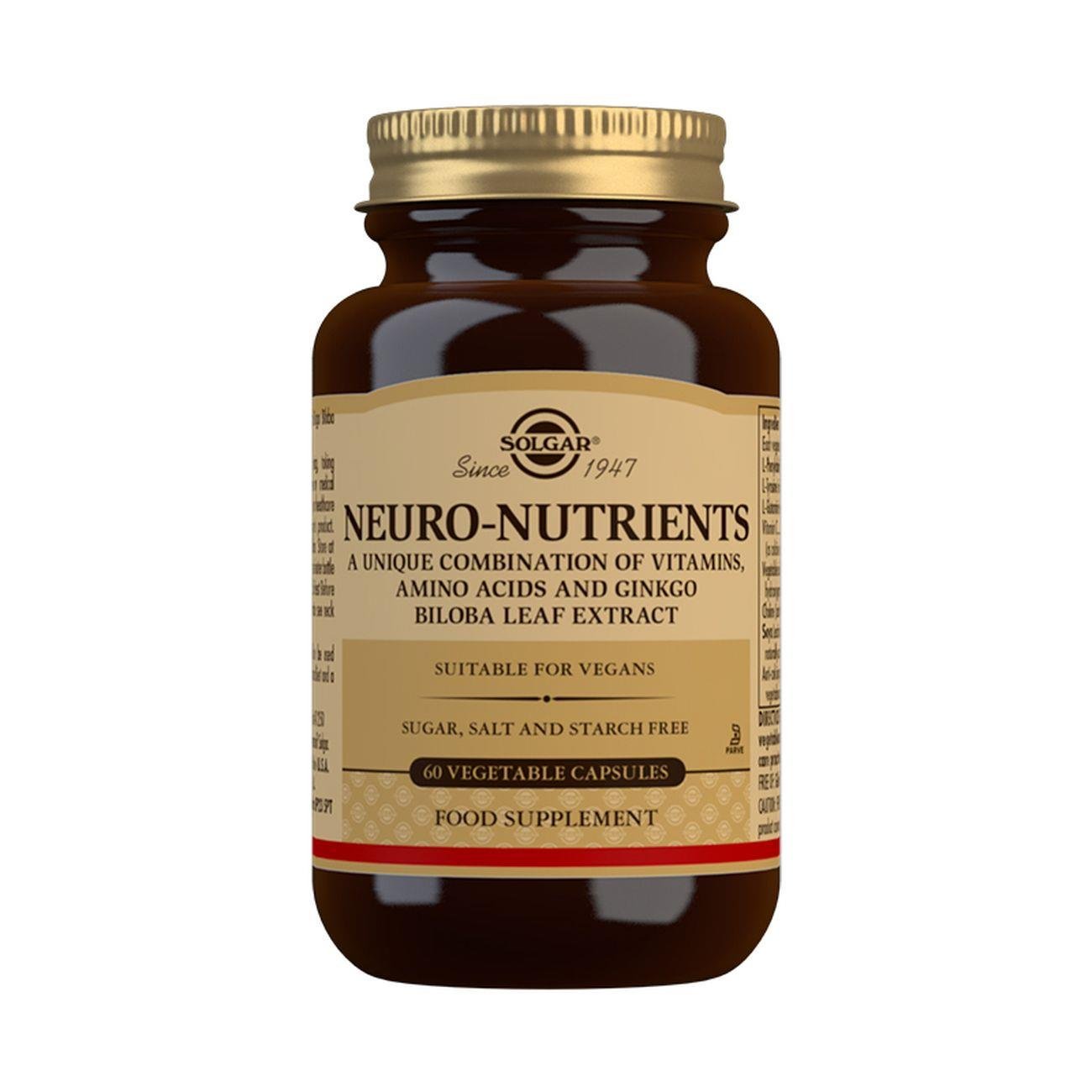 Neuro - Nutrients - 60 Vegetable Capsules - Eco Natural Products - Solgar - Amino Acids