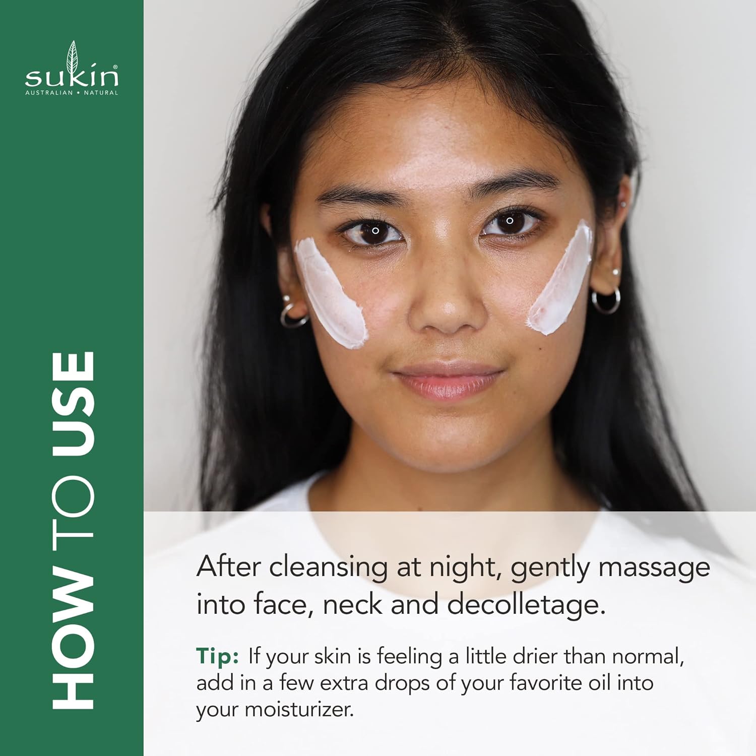 Night Cream Moisture Restoring Jar 120ml - Sukin - Night face cream - Eco Natural Products