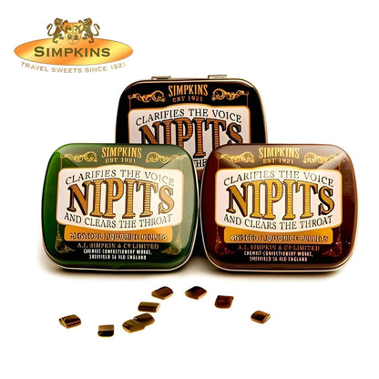 Nipits Liquorice Pellets Aniseed Tin 12g - Simpkins - Liquorice - Eco Natural Products