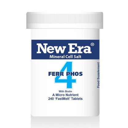 No.4 Ferr. Phos. 240 Tablets - New Era - Food Supplement - Eco Natural Products