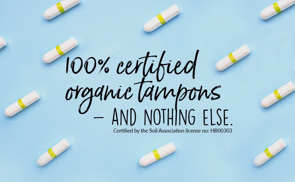 Non Applicator Organic Tampons Regular 20 Per Pack - Natracare - Feminine Sanitary Supplies - Eco Natural Products