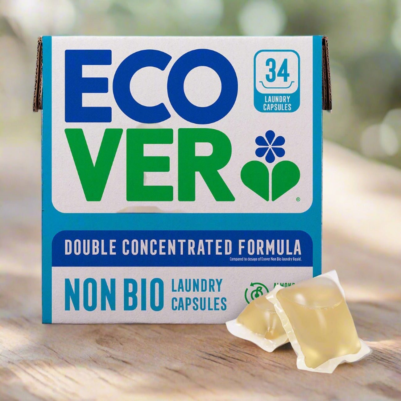 Non - Bio Laundry Capsules 34 Capsules - Eco Natural Products - Ecover - Laundry