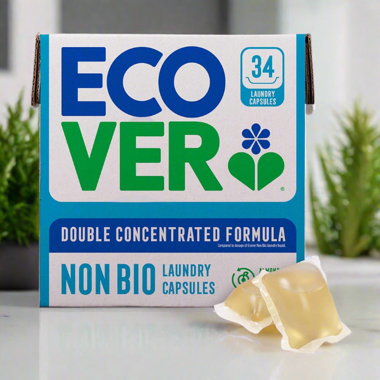 Non - Bio Laundry Capsules 34 Capsules - Eco Natural Products - Ecover - Laundry