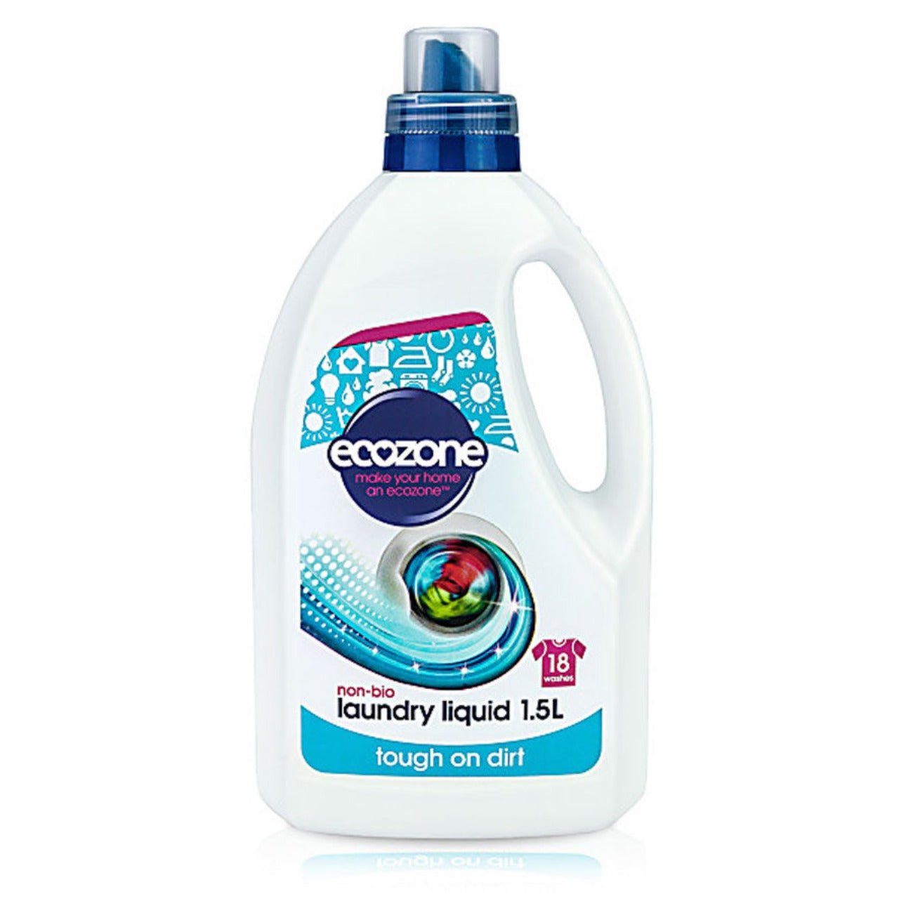 Non Bio Laundry Liquid 18 Washes 1.5l - Eco Natural Products - Ecozone - Laundry