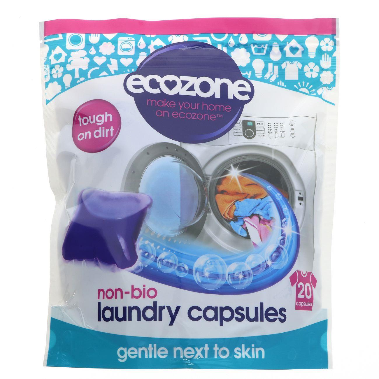 Non Bio Laundry Liquid 20 Capsules - Eco Natural Products - Ecozone - 