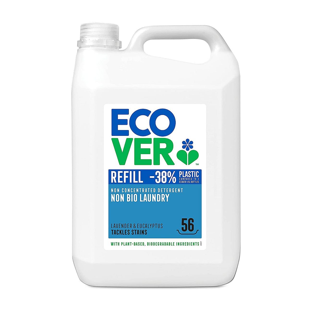 Non - Bio Liquid Gentle Fragrance Laundry Liquid 50 Washes 5L - Eco Natural Products - Ecover - Laundry Liquid