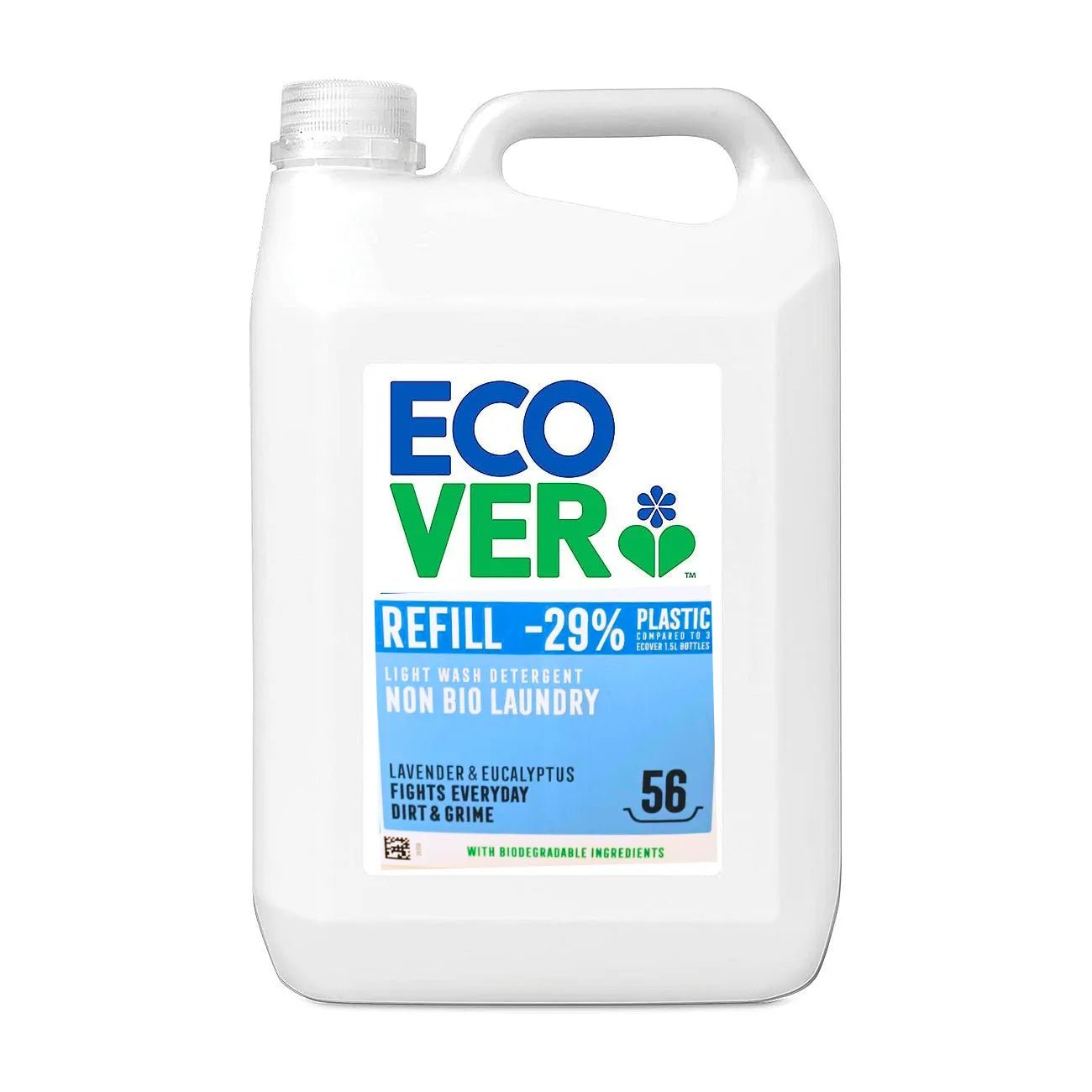 Non - Bio Liquid Gentle Fragrance Laundry Liquid 56 Washes 5L - Ecover - Laundry Liquid - Ecover