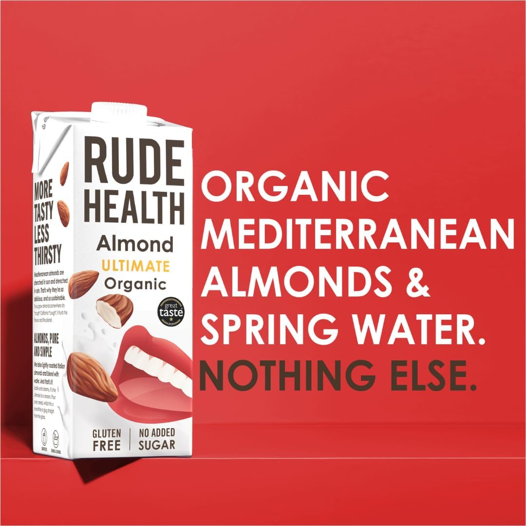 Non Dairy Ultimate Almond Milk 1L - Eco Natural Products - Rude Health - Drink Almond