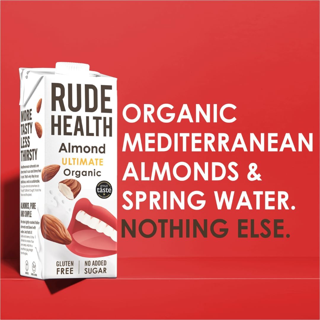 Non Dairy Ultimate Almond Milk 1L - Rude Health - Drink Almond - Eco Natural Products
