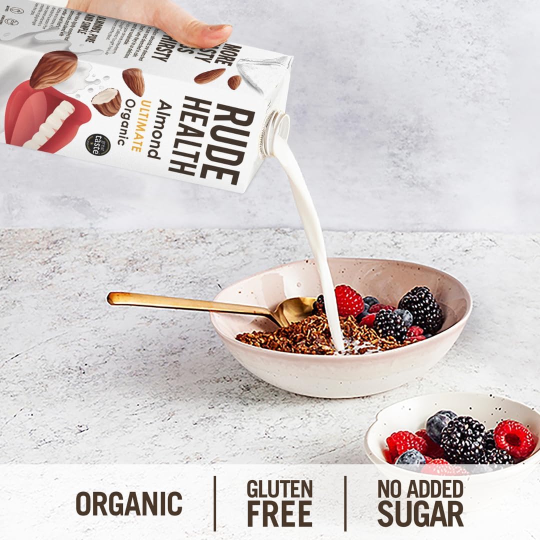 Non Dairy Ultimate Almond Milk 1L - Rude Health - Drink Almond - Eco Natural Products