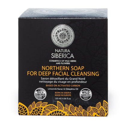 Northern Facial Soap Based on Activated Carbon - Natura Siberica - Soap - Eco Natural Products