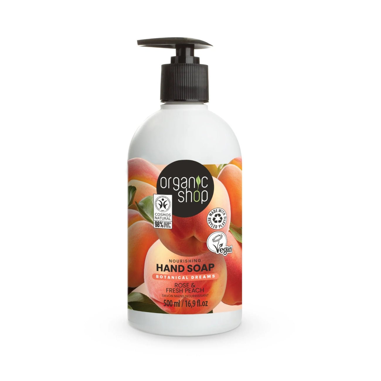Nourishing Hand Soap Rose & Peach 500ml - Organic Shop - Hand Soap - Organic Shop