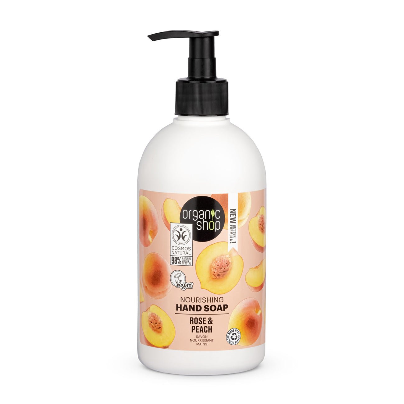 Nourishing Hand Soap Rose & Peach 500ml - Eco Natural Products - Organic Shop - Hand Soap