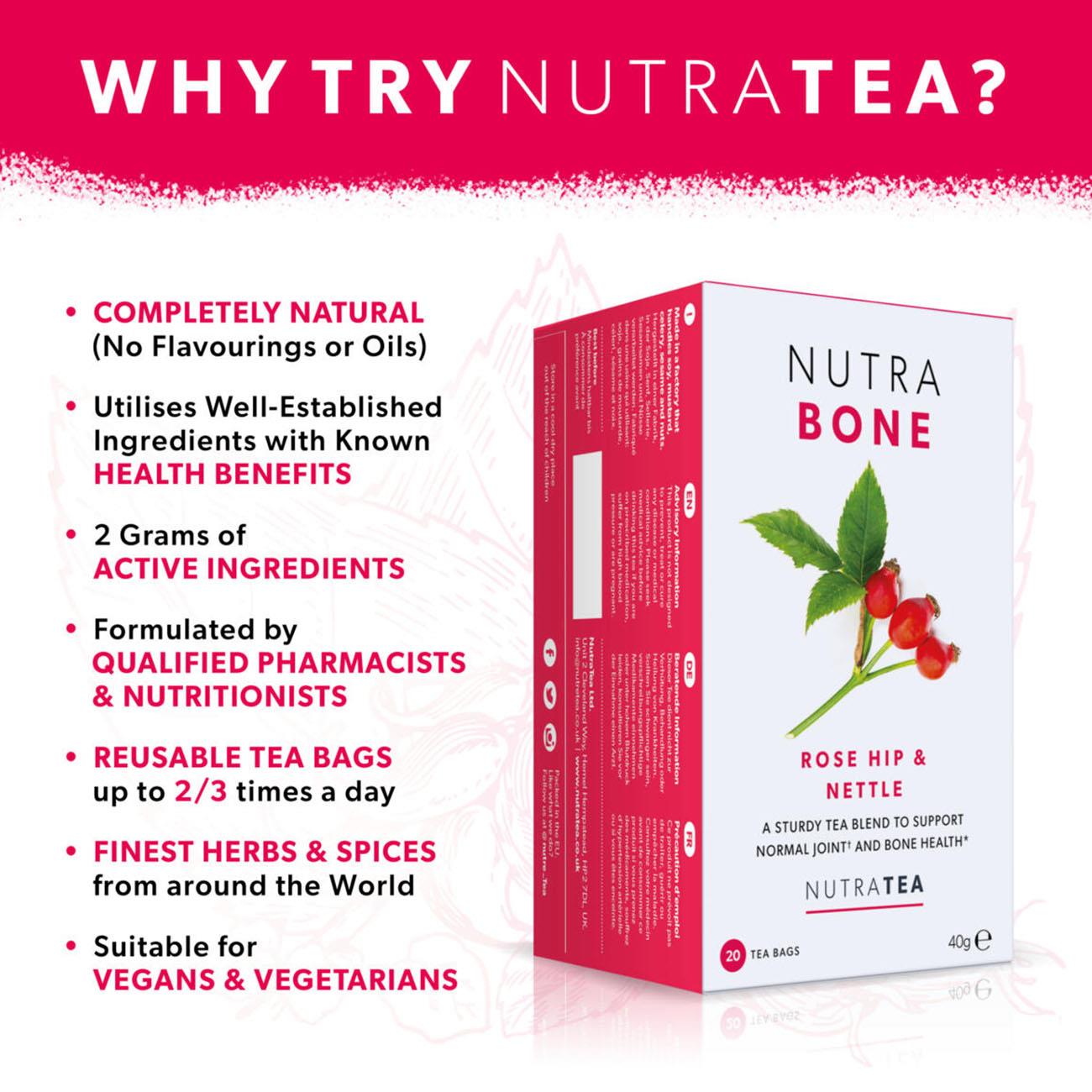 Nutra Bone Herbal Tea 20 Bags - Eco Natural Products - NutraTea - Herbal tea