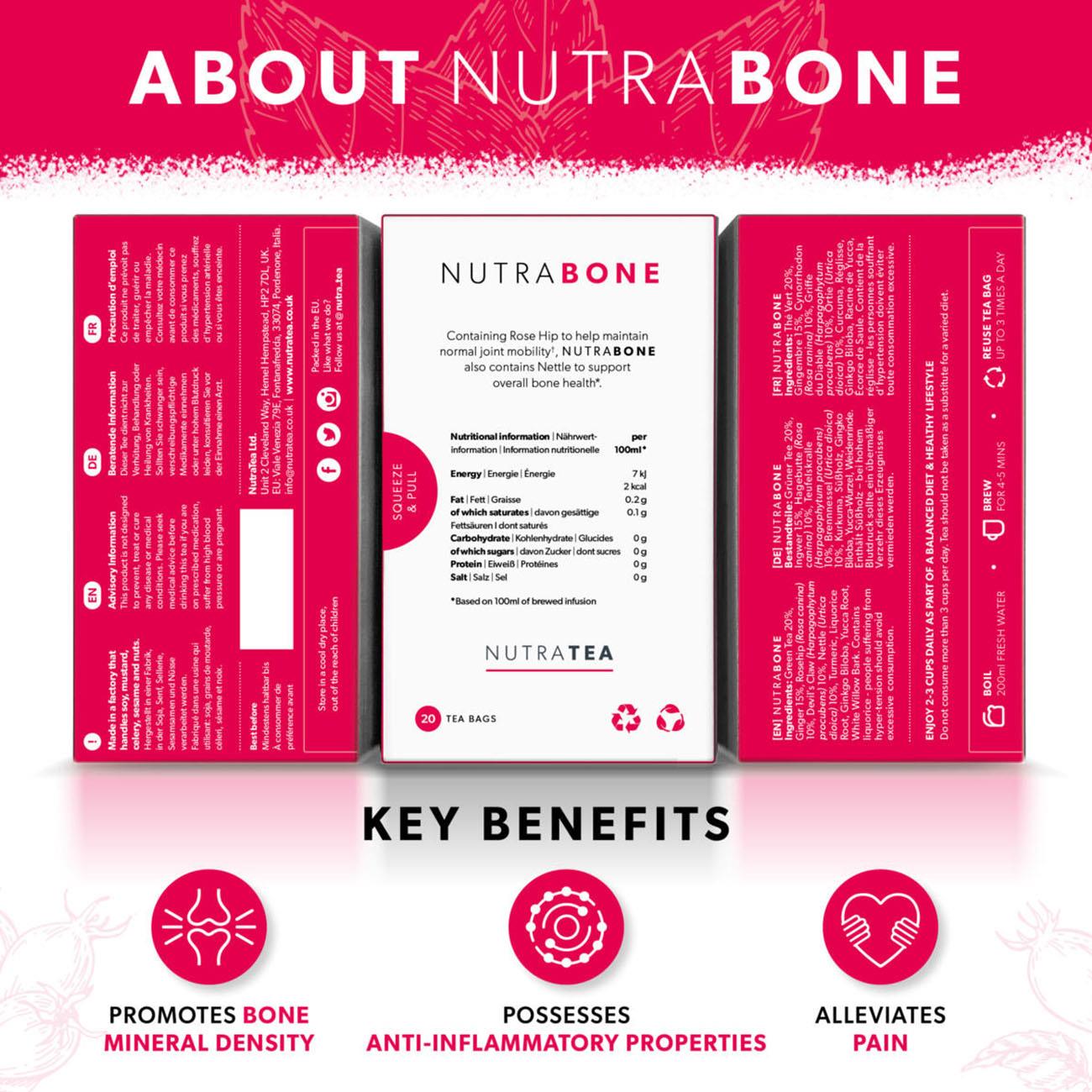 Nutra Bone Herbal Tea 20 Bags - NutraTea - Herbal Tea - NutraTea
