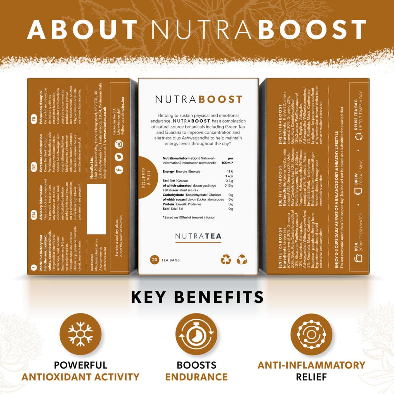 Nutra Boost Herbal Tea 20 Bags - NutraTea - Herbal tea - Eco Natural Products