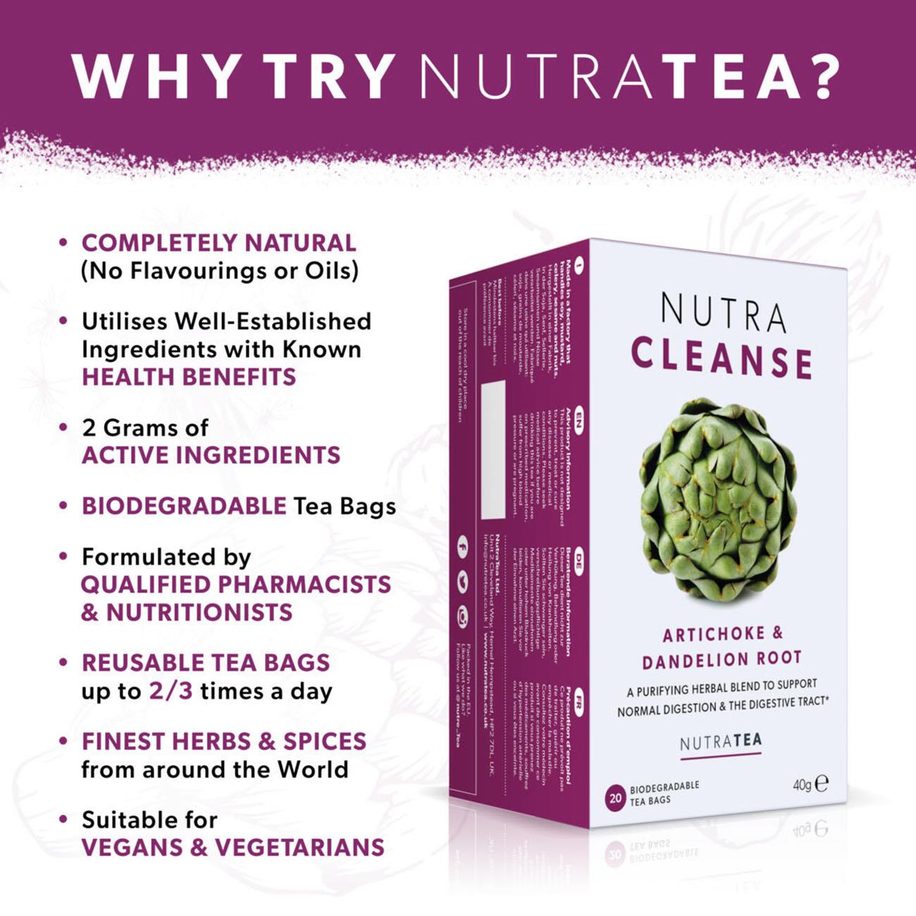 Nutra Cleanse Herbal Tea 20 Bags - NutraTea - Herbal Tea - NutraTea