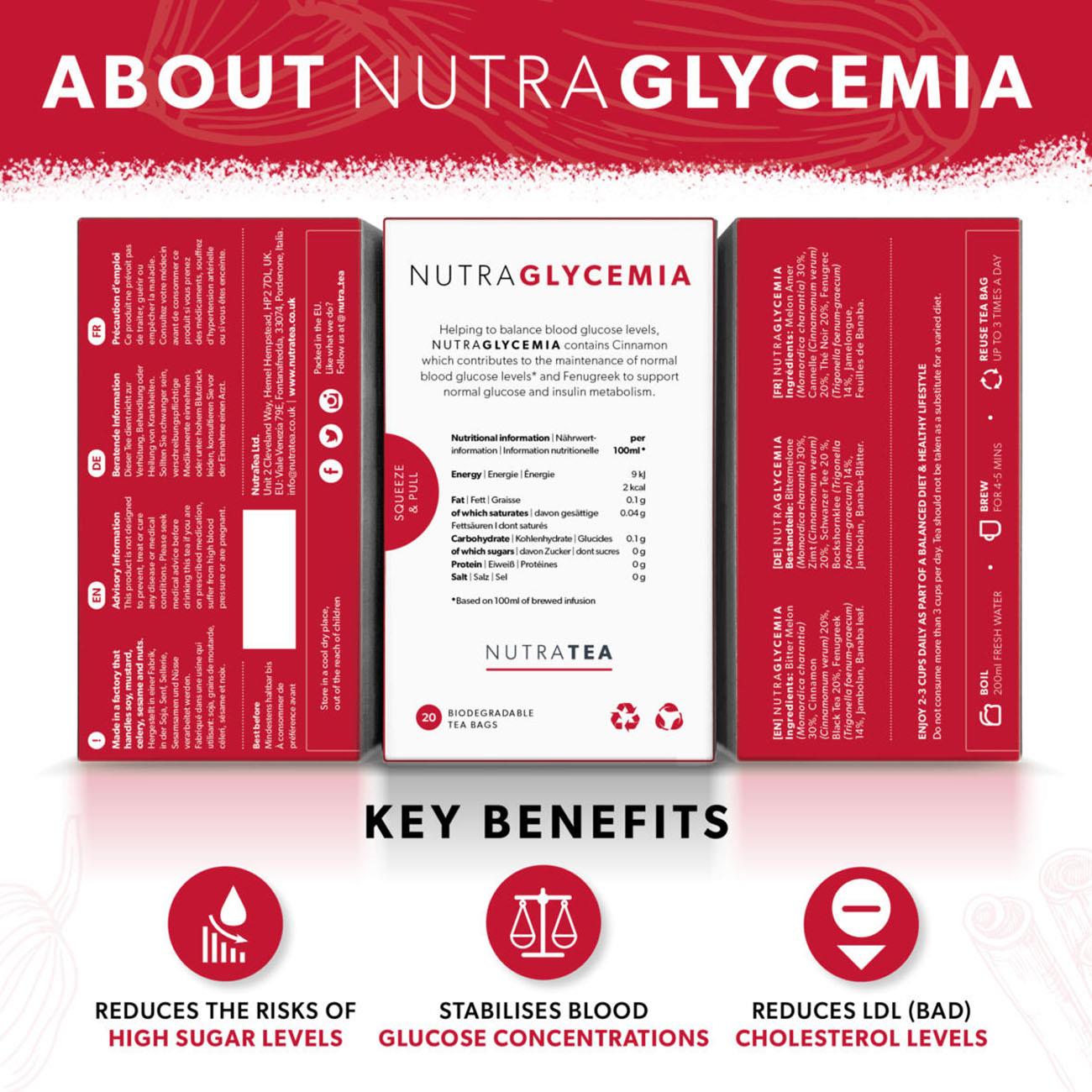 Nutra Glycemia Herbal Tea 20 Bags - NutraTea - Herbal Tea - NutraTea