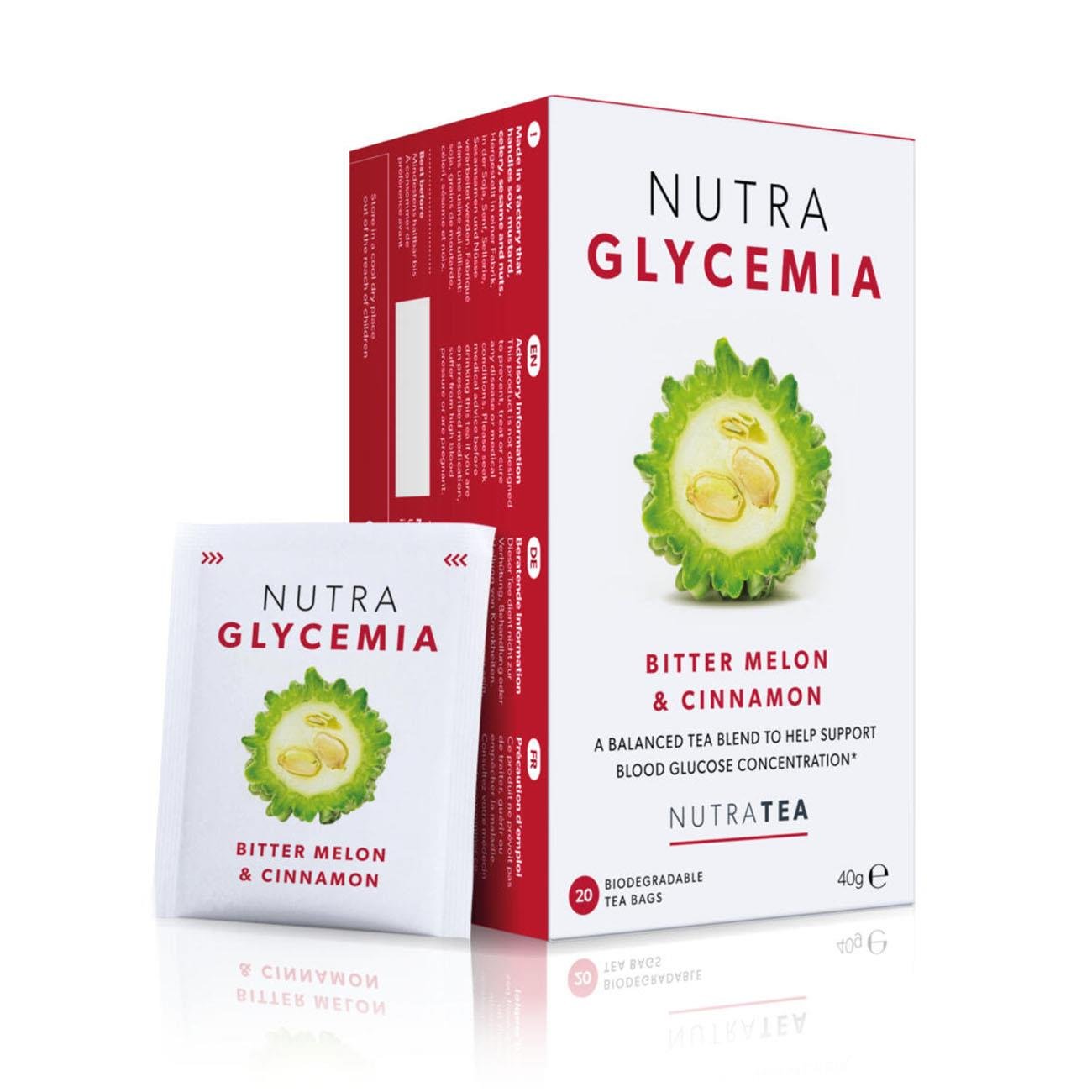 Nutra Glycemia Herbal Tea 20 Bags - Eco Natural Products - NutraTea - Herbal tea