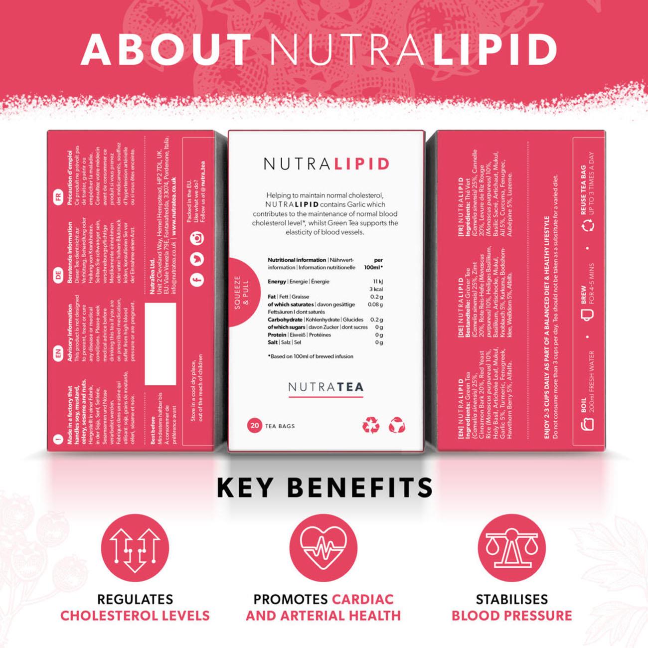 Nutra Lipid Herbal Tea 20 Bags - NutraTea - Herbal tea - NutraTea