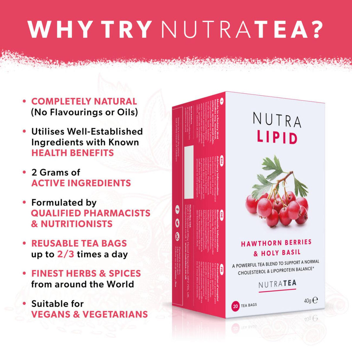 Nutra Lipid Herbal Tea 20 Bags - NutraTea - Herbal tea - NutraTea